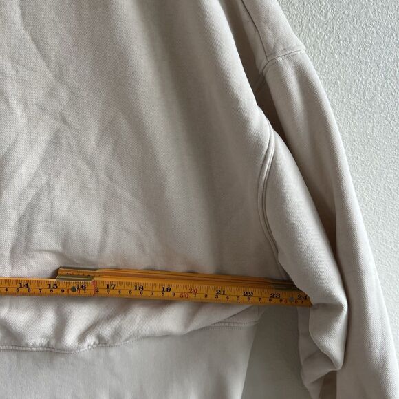 Nike Center Swoosh Sweatshirt Women’s S Tan Oversized Cropped Neutral Athletic - Picture 8 of 8